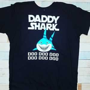 Daddy Shark Mens Tshirt